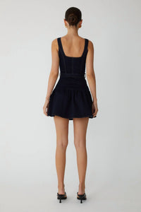js71 Jaya Dress in dark wash - women's dress - alternate view