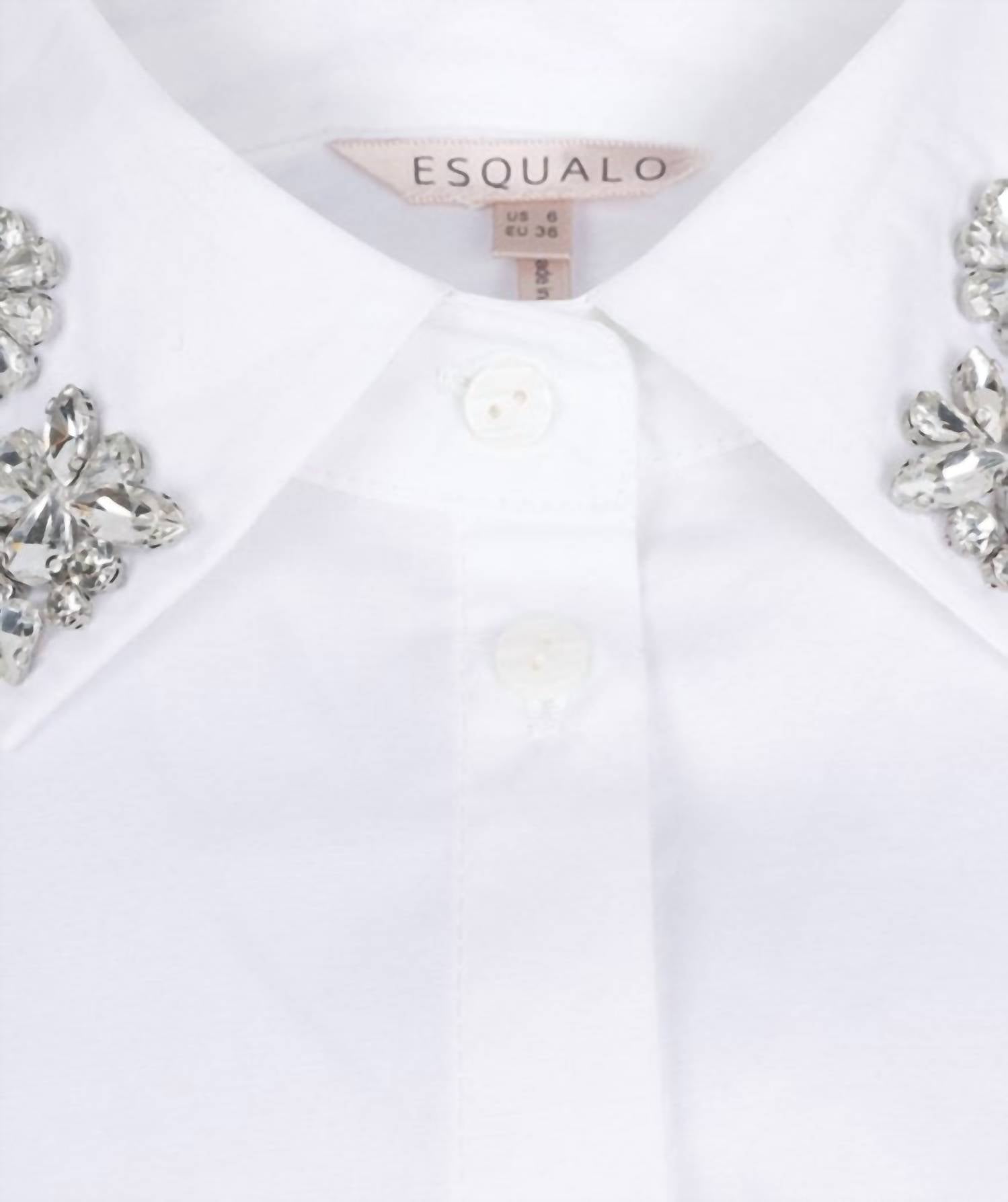Esqualo - Poplin Broche Blouse