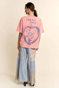 Davi & Dani - Lace Blocked Wide Leg Pants