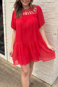 Joy Joy - Puff sleeve dress