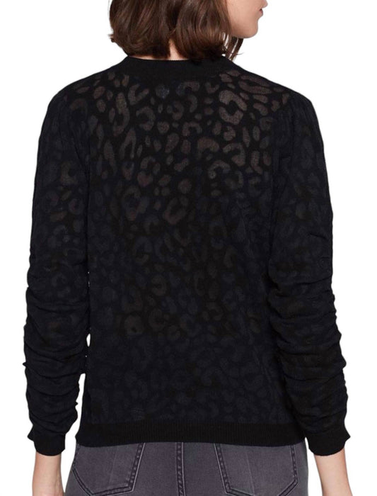 Joie - Itana Leopard Burnout Caviar Knit Sweater