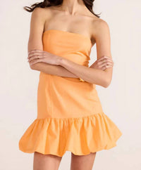 MINKPINK Charlotte Bubble Mini Dress in orange - women's dress
