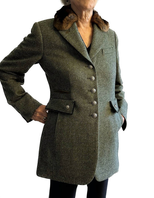 Schneiders - Daniela Tweed Jacket with Fur