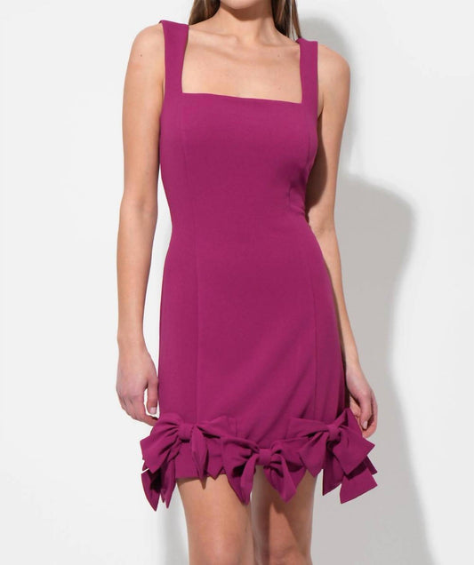 Adelyn Rae - Ember Bow Skirt Strappy Mini Dress