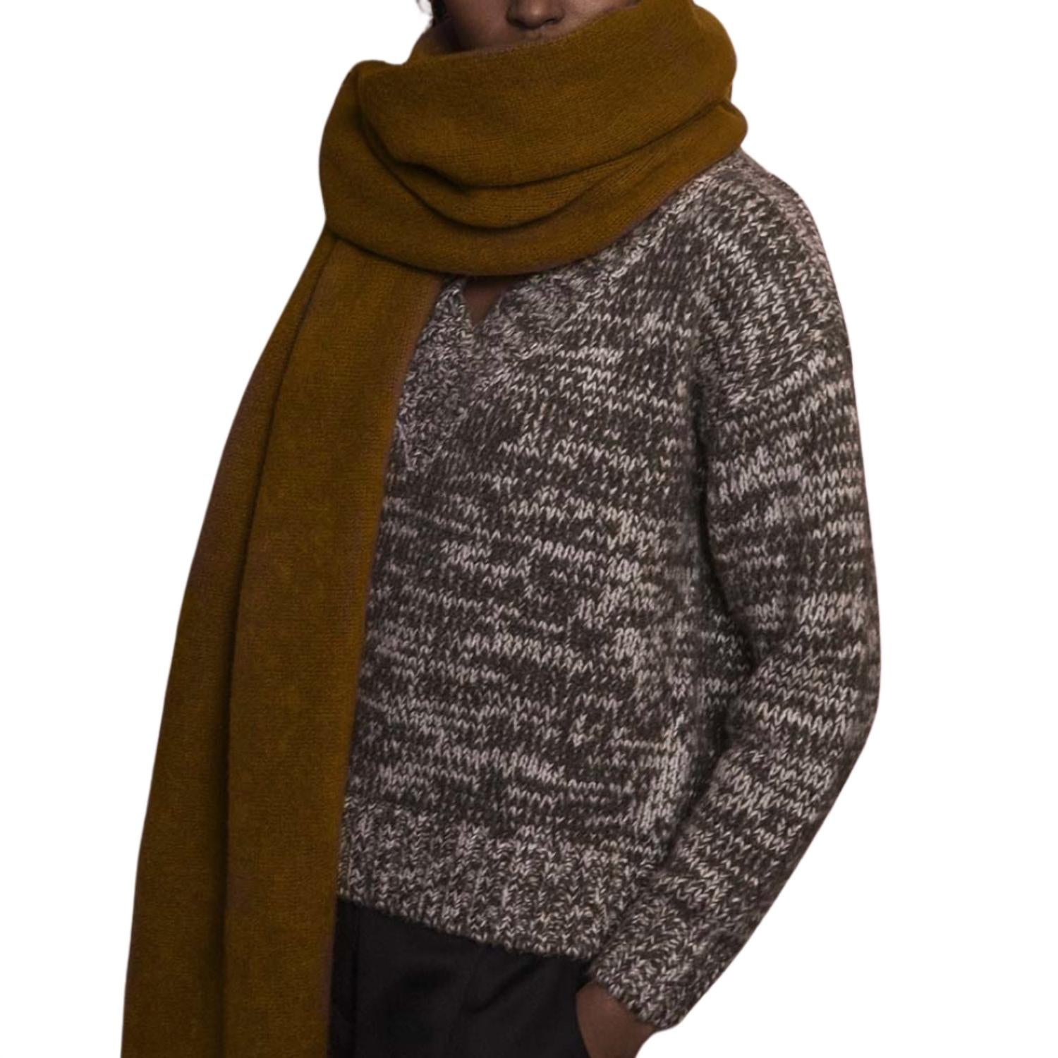 Naadam - Marled Lofty Oversized V Neck Sweater