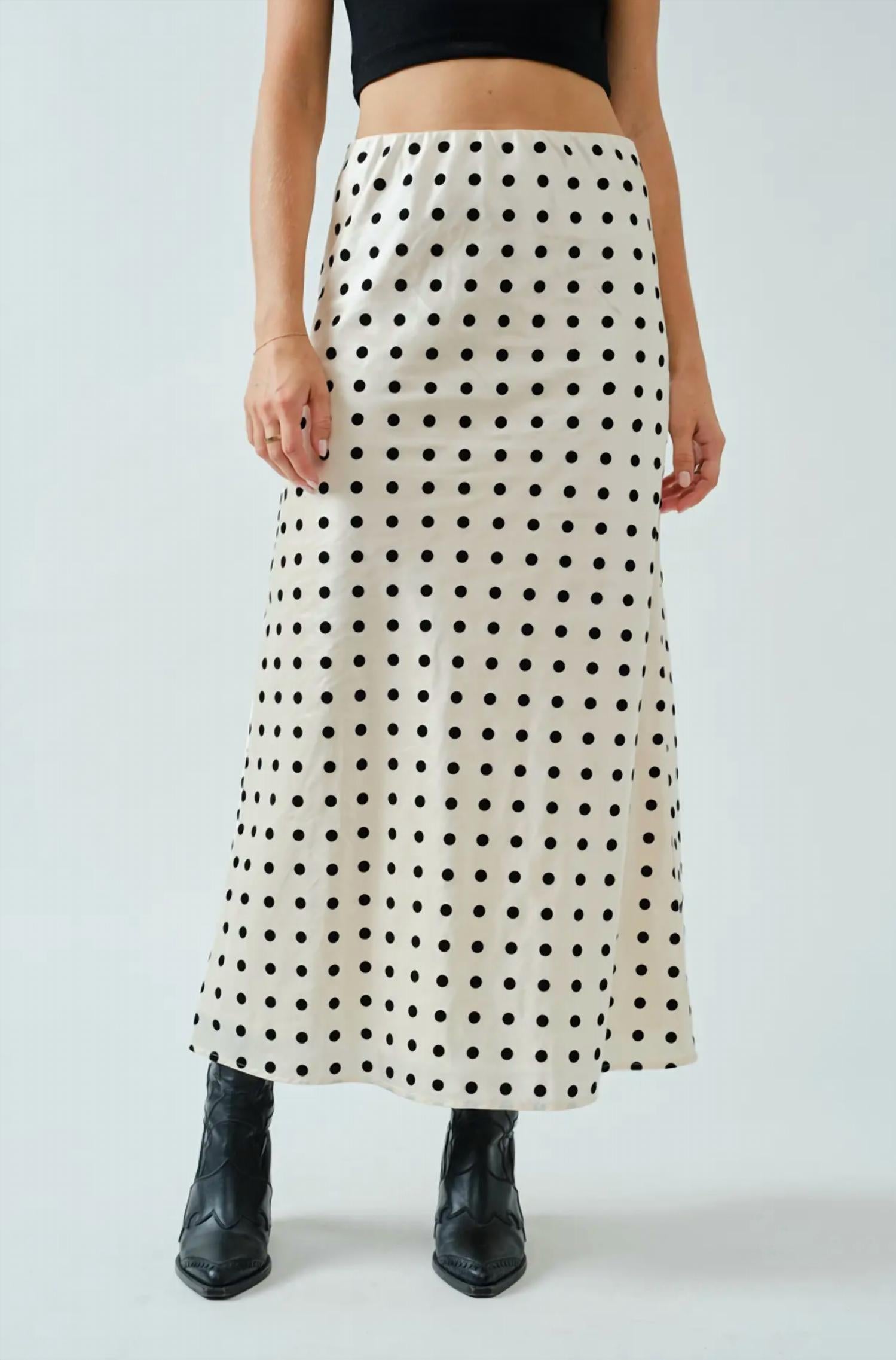 Spice Alley - Dotty Midi Skirt