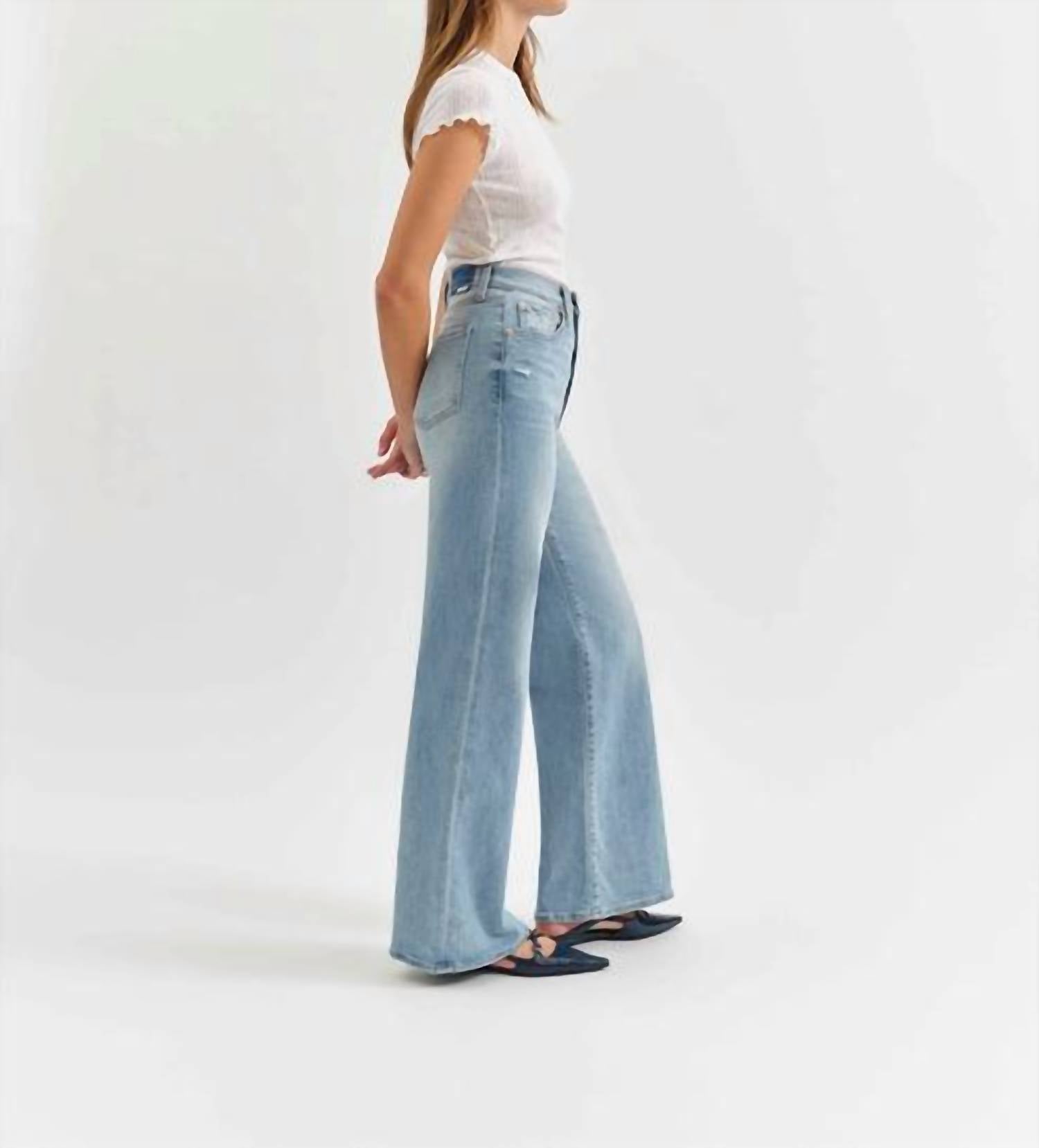 Daze - Far Out High Rise Wide Leg Jean