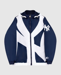 Starter - Men's New York Yankees Hooded Nylon Full-zip Starter Jacket