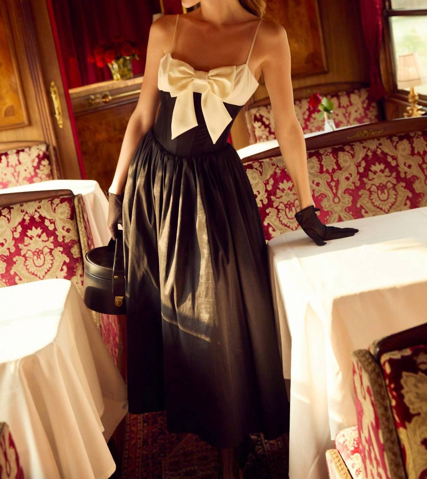 For Love & Lemons - Emalie Taffeta Midi Dress