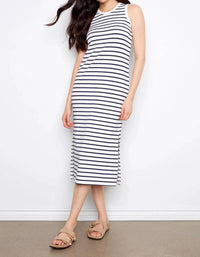 Charlie B - Women's Striped Scuba Dress