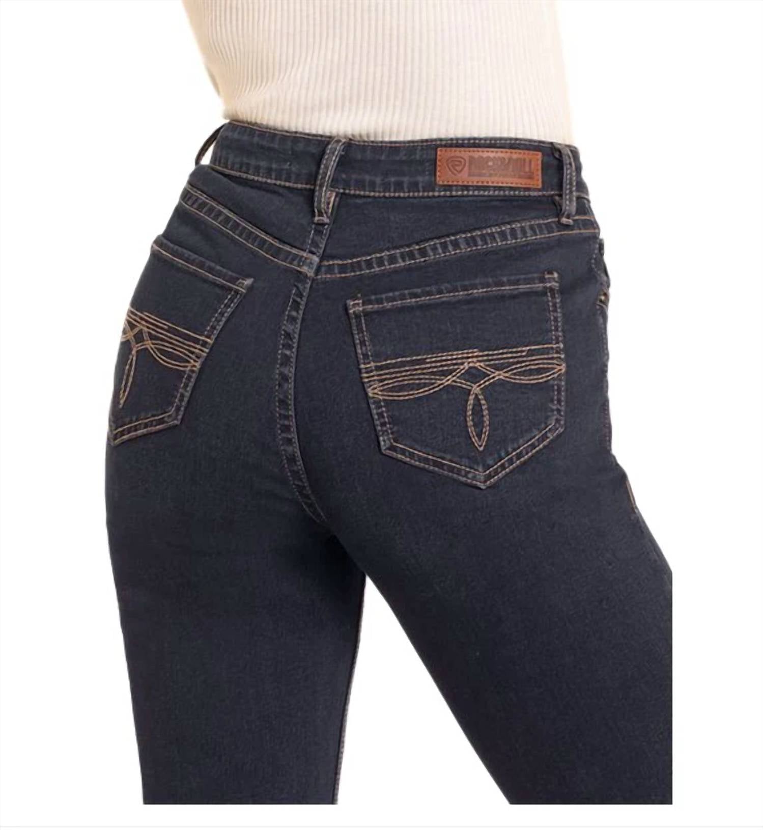 Rock & Roll Denim - Boot Stitch Embossed High Rise Bootcut Jeans