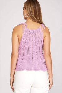 She + Sky - Like You Do Crochet Top