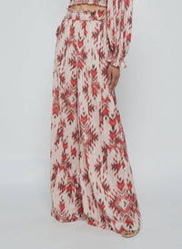 L'Agence - Lyra Smocked Waist Wide Leg Pants
