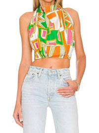 HIGHNECK BACKLESS TOP