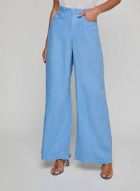 L'Agence - Amara Linen Wide-leg Pant