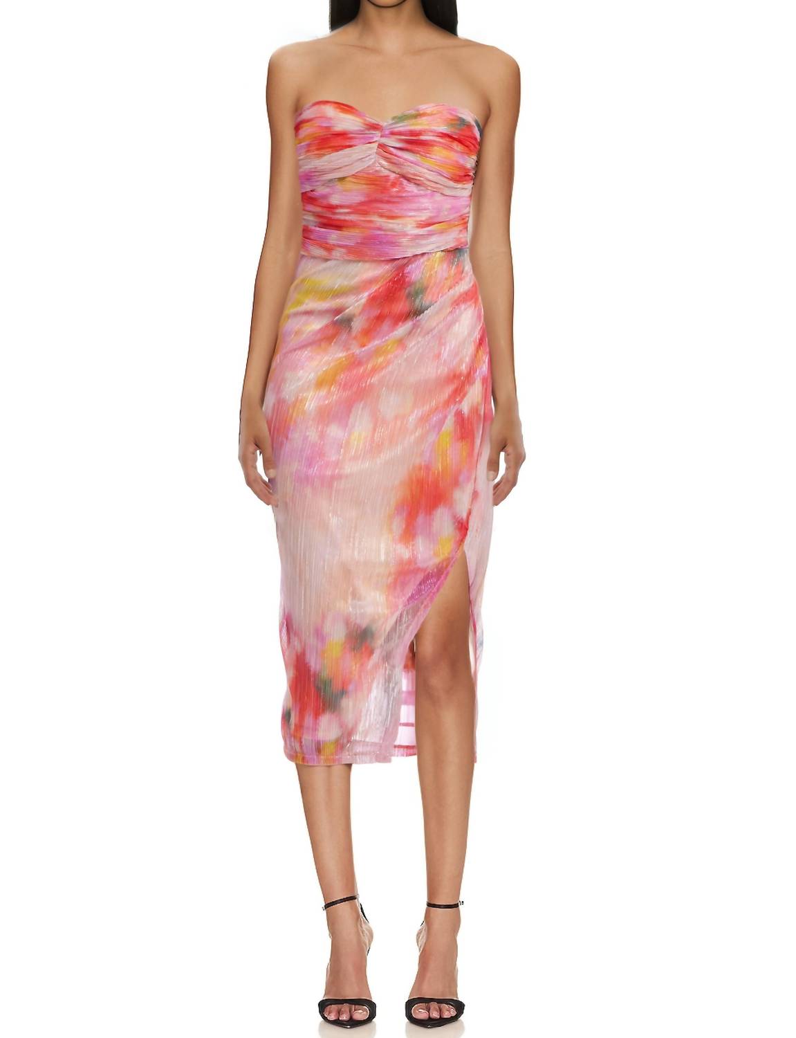 Jewel Badgley Mischka - Strapless Sheath Dress
