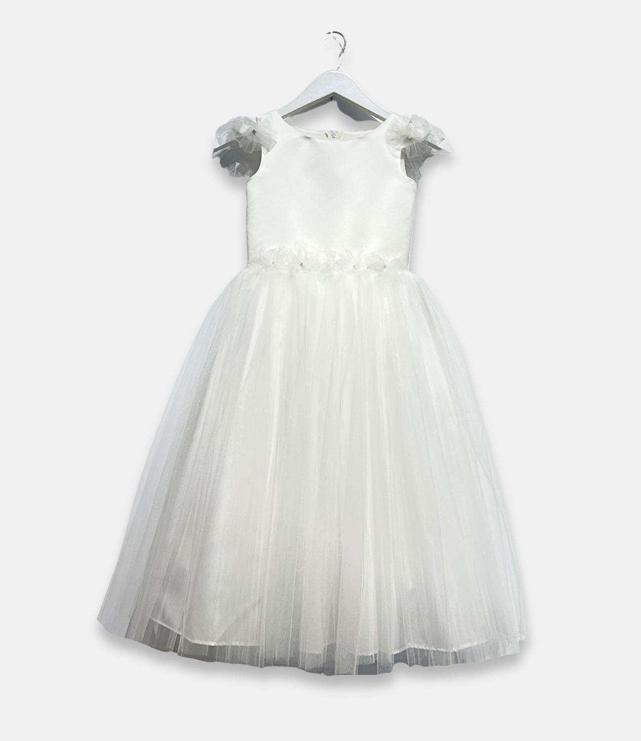 Tha Canadian Profile - Girl's Tulle And Satin Communion Dress
