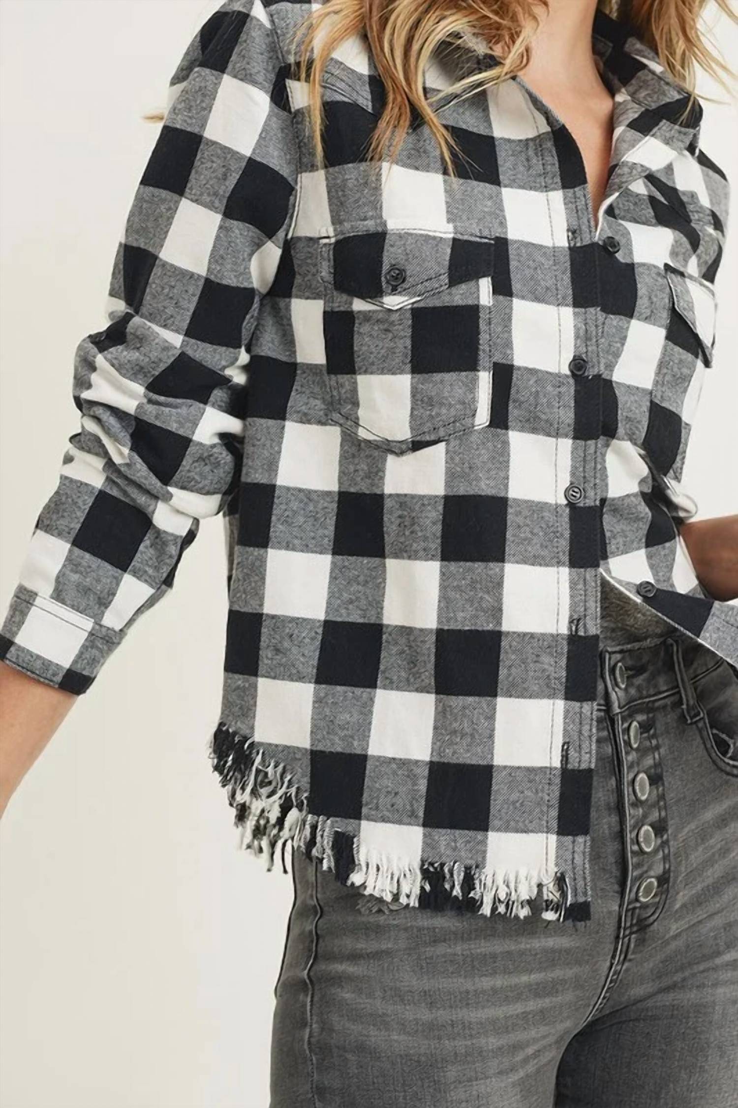 Risen - Just Checkin' Flannel Button-Down