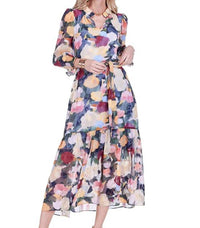 Joy Joy - Split Neck Maxi Dress