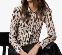 Sanctuary - Fitted Mesh Button Down Top