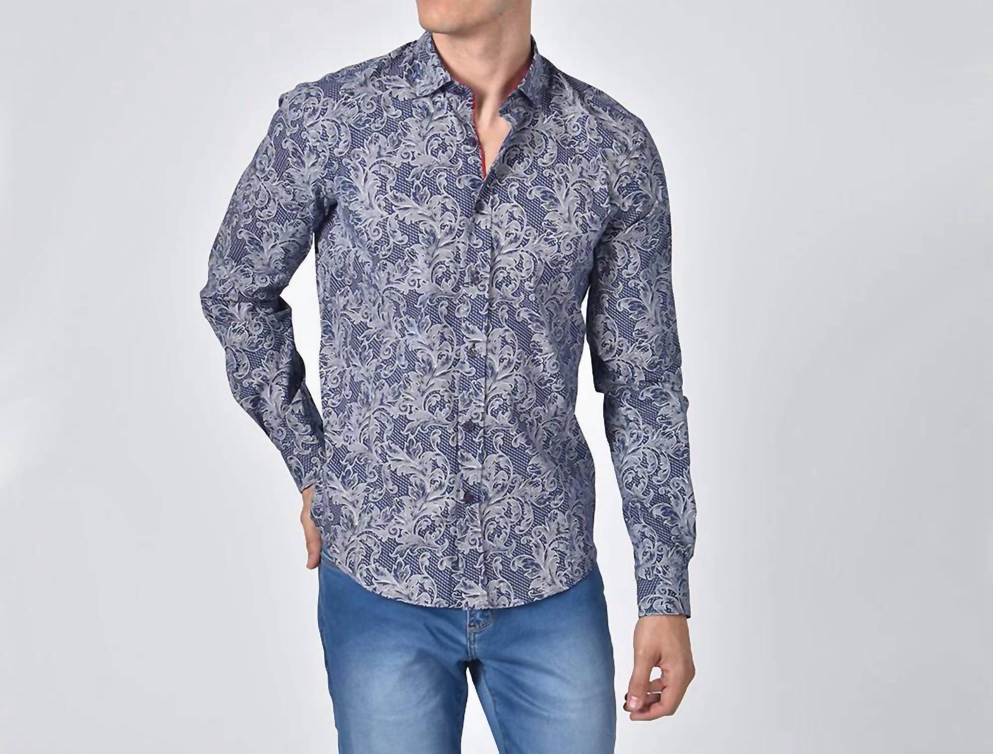 Eight X - Demask Print Button Down Shirt