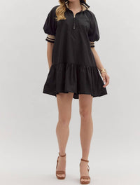 entro Colorband Mini Dress in black - women's dress