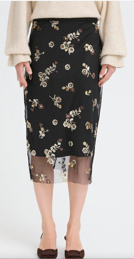 B.Young - Renaz Sequin Midi Skirt
