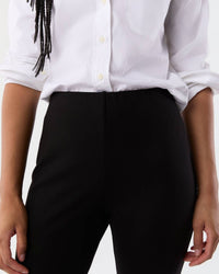Ann Mashburn Faye Flare Pants in black ponte knit - women's pants - view 5