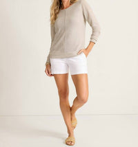 TOMMY BAHAMA Cedar Linen Bateau Neck Sweater in natural - women's sweater