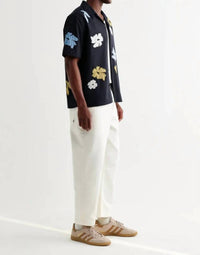 Wax London - Flower Applique Didcot Shirt