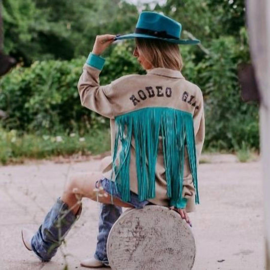 Merigold Kiss - Sequins Rodeo Fringe Shirt