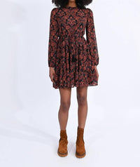 Molly Bracken - Paisley Print Mini Skater Dress