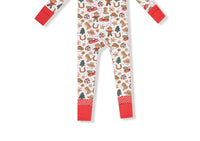Angel Dear - Boy's Cowboy Christmas Bamboo 2 Way Zipper Footie