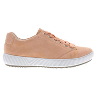 Ara Women's Alexandria Sneaker in apricot velour - women's sneaker - detail view