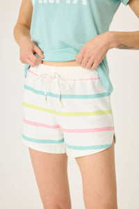 Pj Salvage - Limes Sunshine Striped Shorts