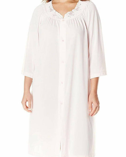 Shadowline Lingerie - Short 3/4 Sleeve Button Down Robe