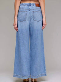 HIDDEN Drawstring Lightweight Jeans in light denim - women's jeans - detail view