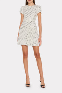 Milly - Women's Haddy Short Sleeve Polka Dot Mini Dress