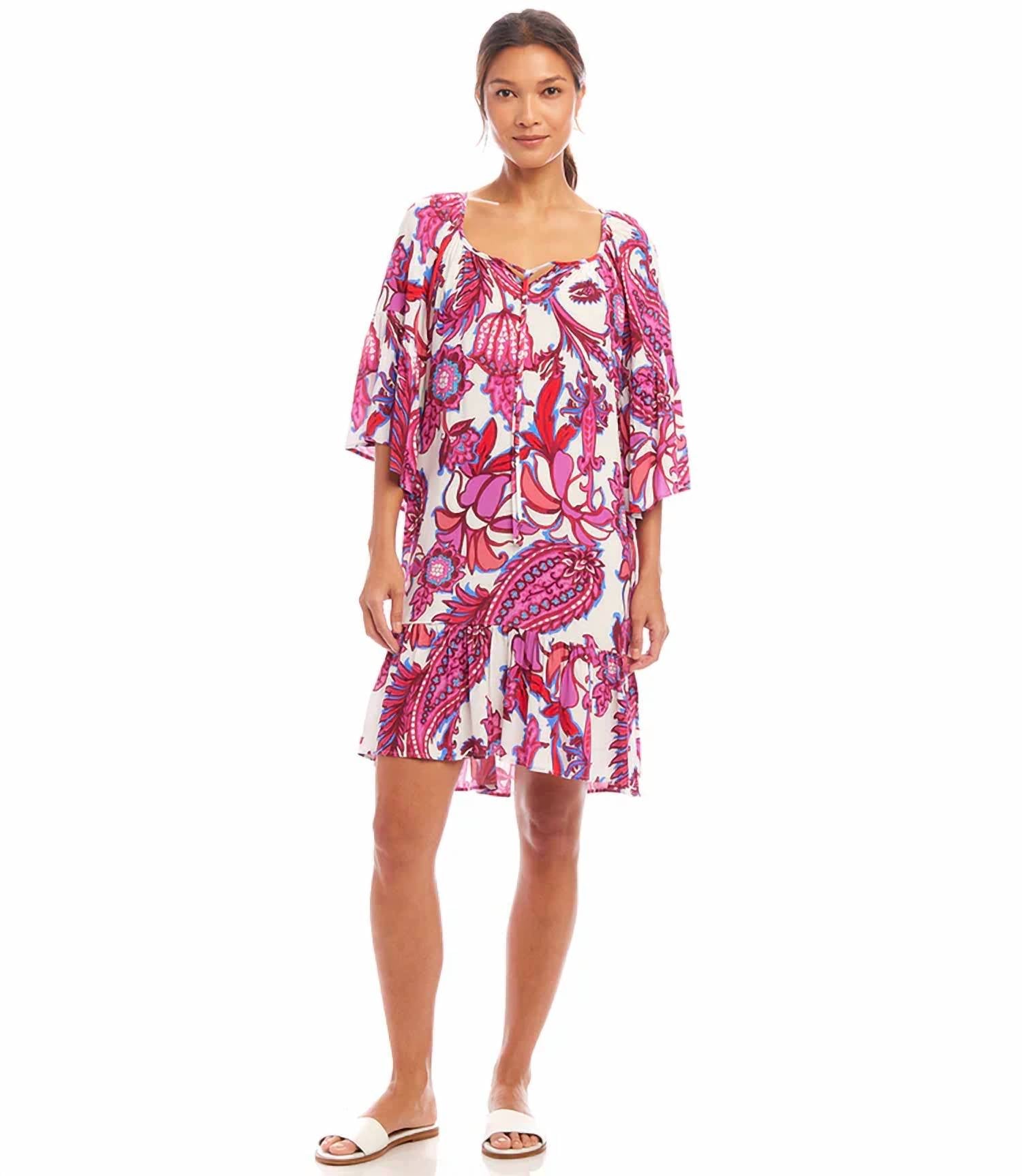Karen Kane - Raela Ruffle Hem Mini Dress