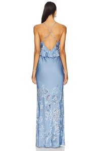 Rococo Sand - Peplum Maxi Dress