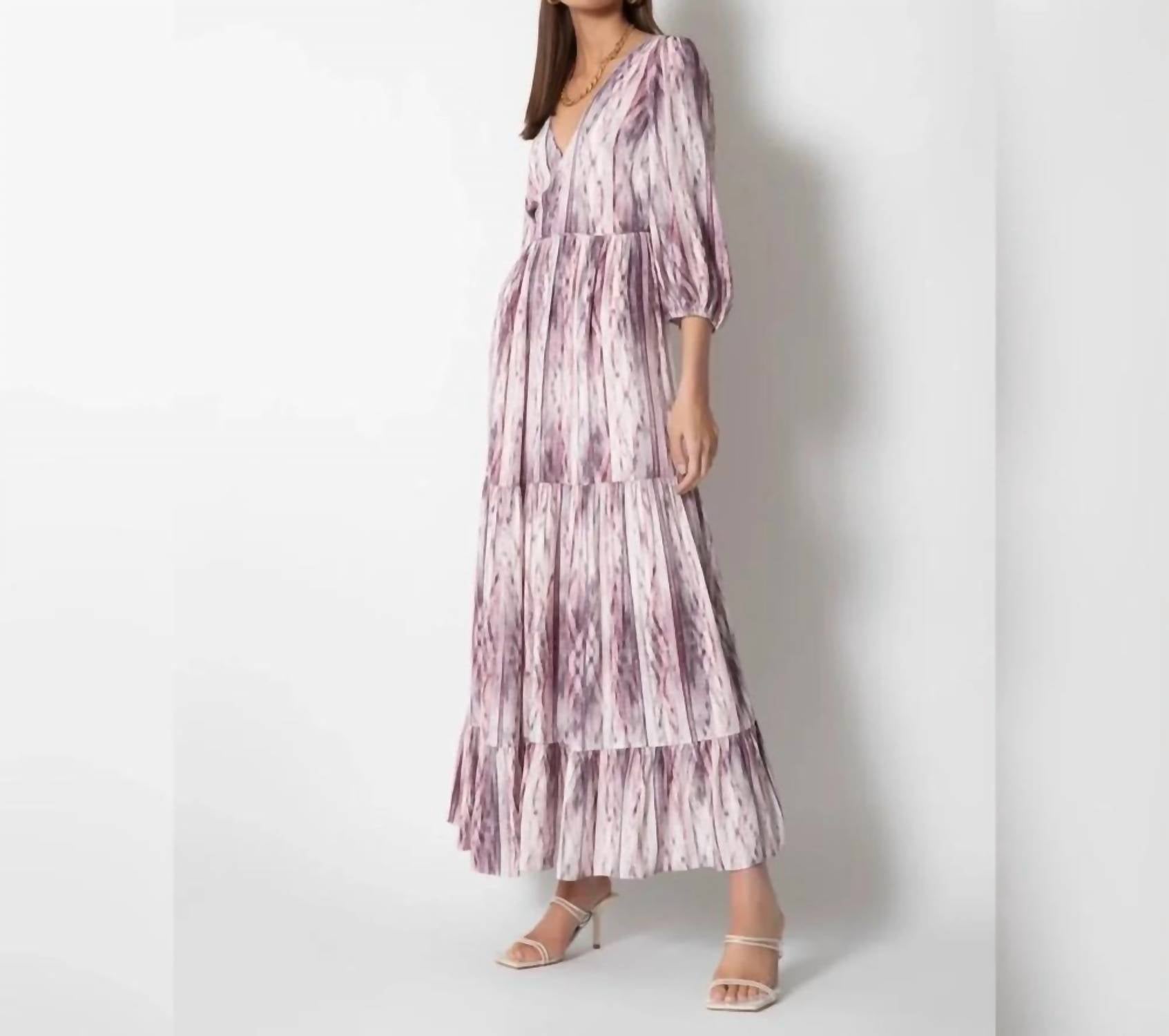 Tart Collections Emme Maxi Dress in linear dusk - women's dress