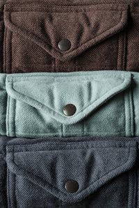 Relwen Men's Moleskin Snap Cpo Jacket in dark brown - men's jacket - view 4
