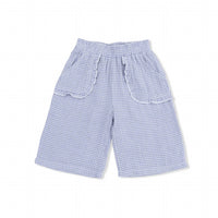 Angel Dear - Micro Gingham Blizzard Peplum Tank And Pants Set