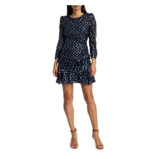 Tanya Taylor - Polka Dot Raven Mini Ruffle Dress