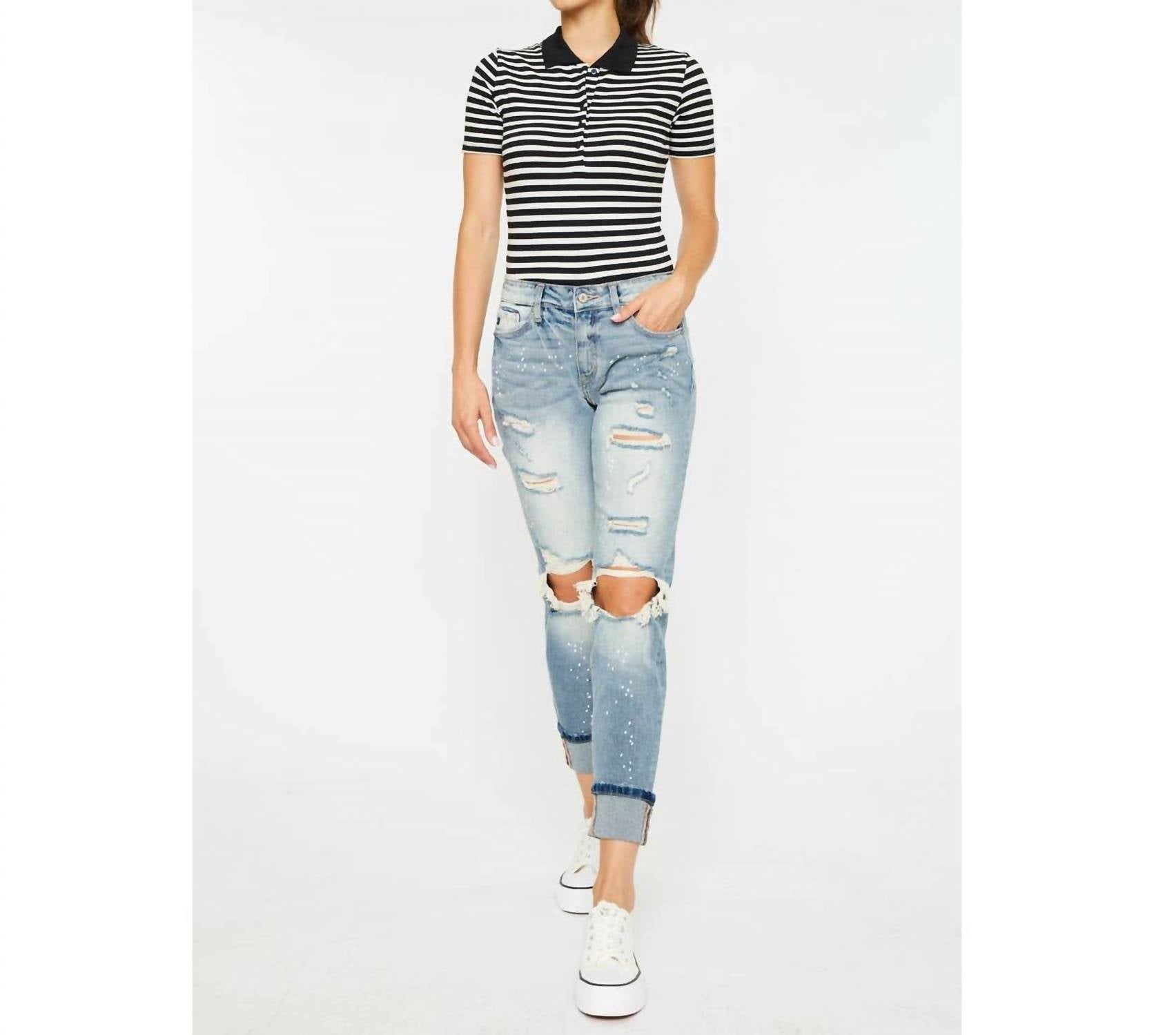 Kancan - High Rise Boyfriend Jeans