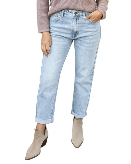 Grace And Lace - Mid-rise Girlfriend Jean