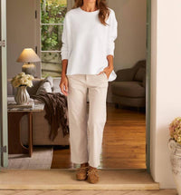 Frank & Eileen - Italian Wide Leg Chino Pant