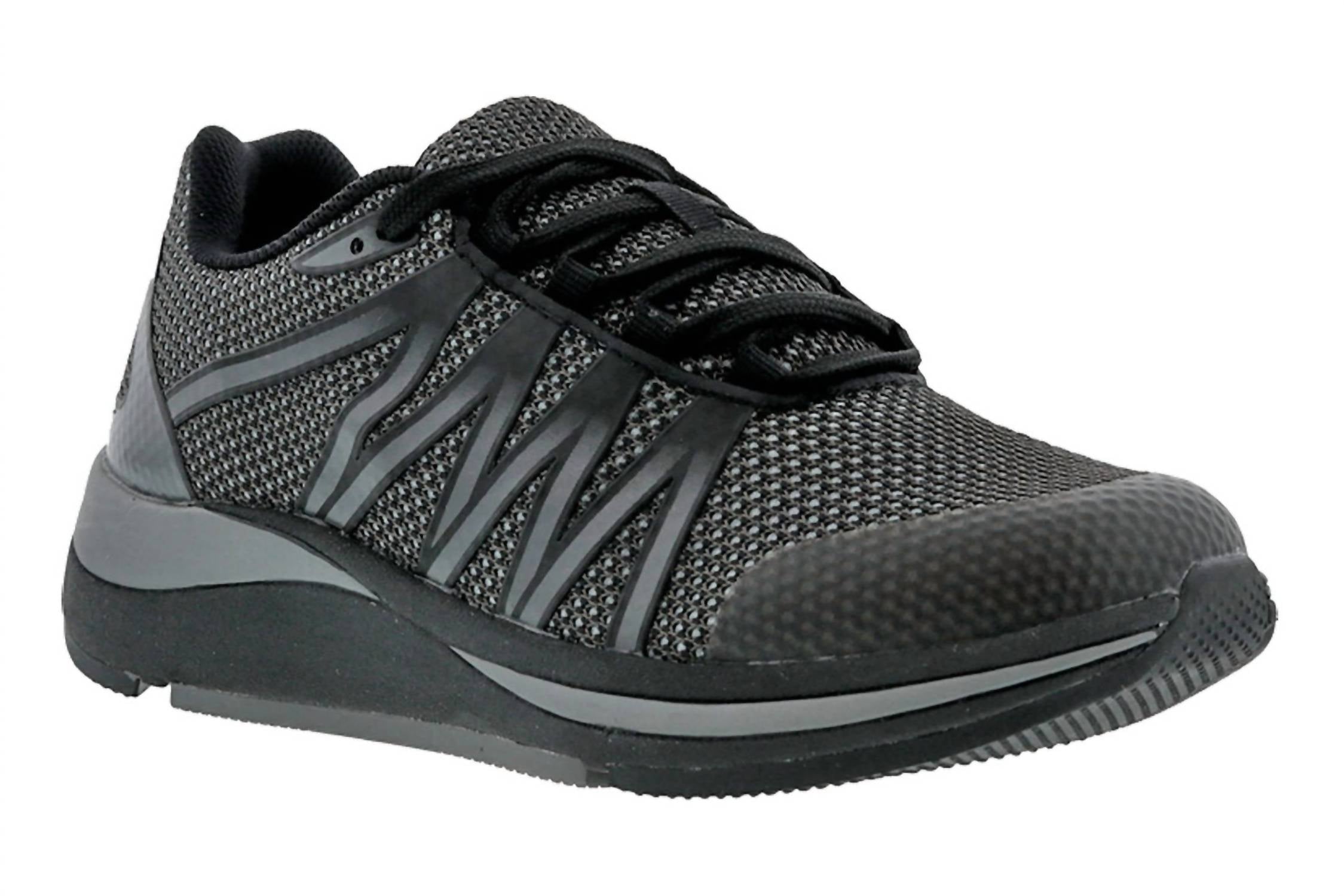 DREW Women's Balance Comfort Sneaker in black mesh combo - women's sneaker