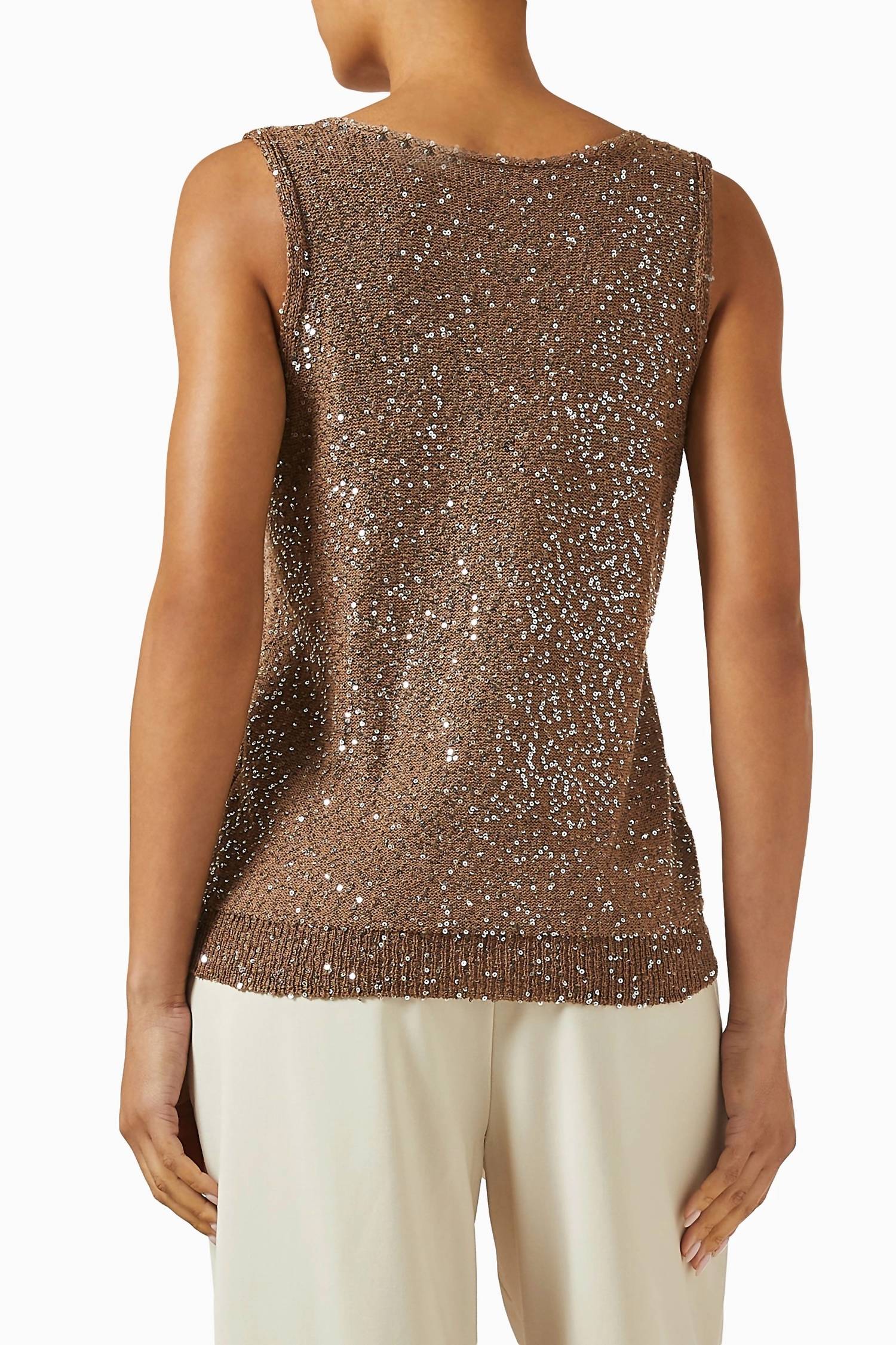 Weekend Max Mara - Acaici Sleeveless V-Neck Top
