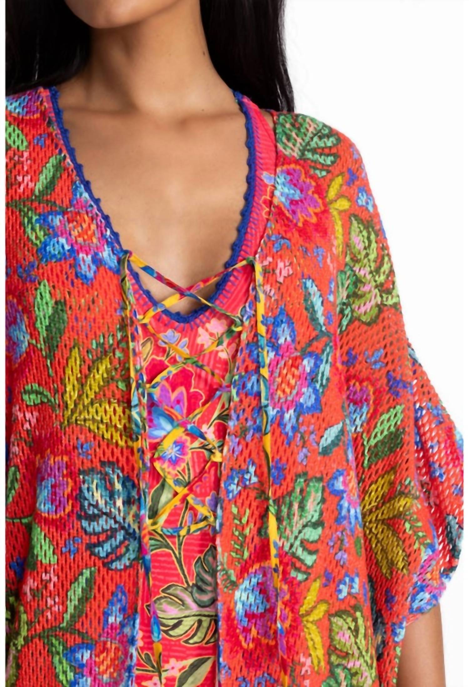 Johnny Was - RUMBA MAXI CROCHET KIMONO